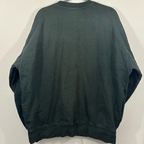 Brandy Melville John Galt Green Crewneck Sweater New York Baggy Oversized Casual - Picture 10 of 14